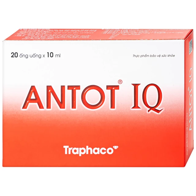 Traphaco - Antot IQ - Pediatric Growth, Brain & Physical Boost Liquid Siro Phát Triển Trí Não Và Thể Chất Cho Trẻ for Kids (20 Ampoules x 10ml.)