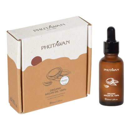 Phutawan - Organic Cold Pressed Argan Oil 100% 30ml.