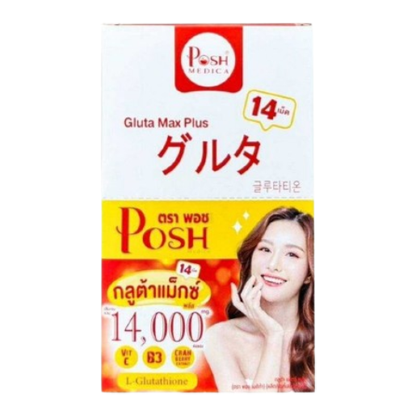 Posh Medica - Gluta Max Plus 14,000mg (14 tablets x 6 sachets)