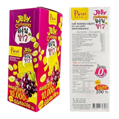 Posh Medica - Jelly Collagen White Grape 28g. (6 sachets)