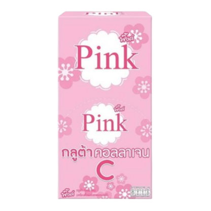 Pink - Gluta Collagen Strawberry Flavor 5g. (Pack of 10 sachets)