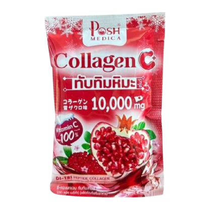 Posh Medica - Collagen Snow Pomegranate Flavor 18g. (Pack of 6 sachets)