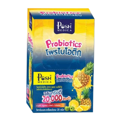 Posh Medica - Probiotics, 25 Types of Minerals and Vitamins 18g. (Pack of 6 sachets)