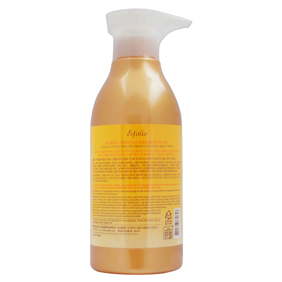 Esfolio - Coenzyme Q10 Fresh Cleansing Body Wash 500ml.
