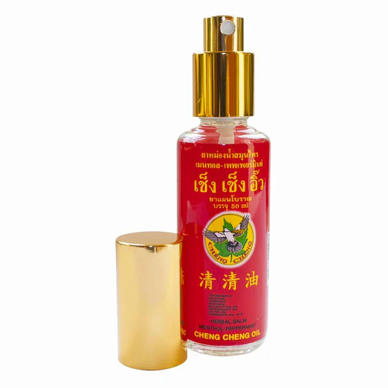 Cheng Cheng - Oil Red, Herbal Balm Menthol-Peppermint 50ml.