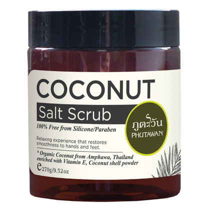 Phutawan - Organic Coconut Hand and Foots Salt Scrub 270g.