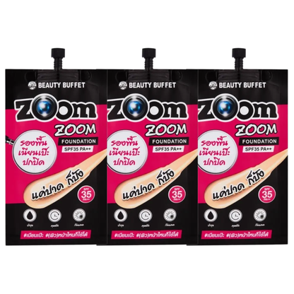 Beauty Buffet - Zoom Zoom Foundation SPF 35 PA++ 7g. (Pack of 3)