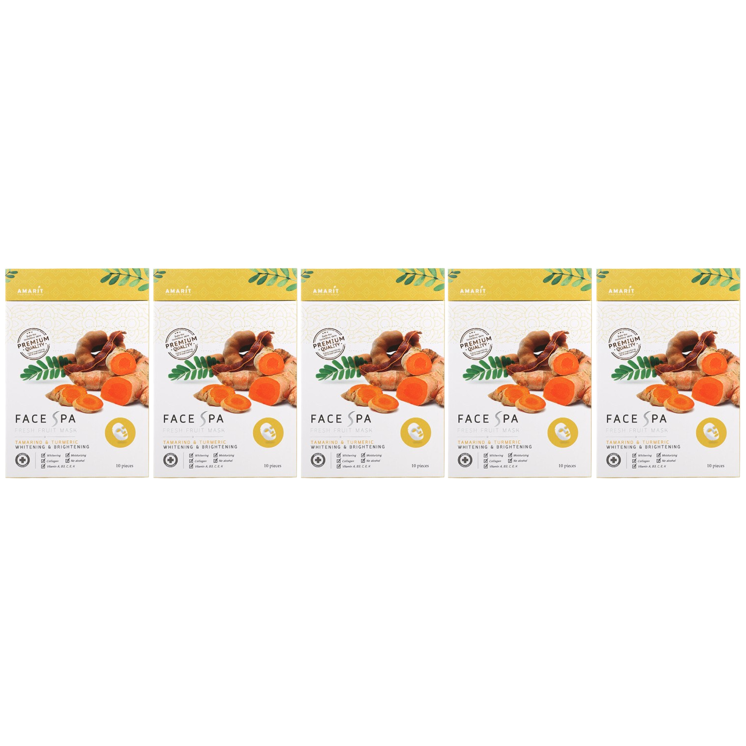 Amarit - Fresh Fruit Mask Whitening And Brightening 25ml. (Pack of 5)