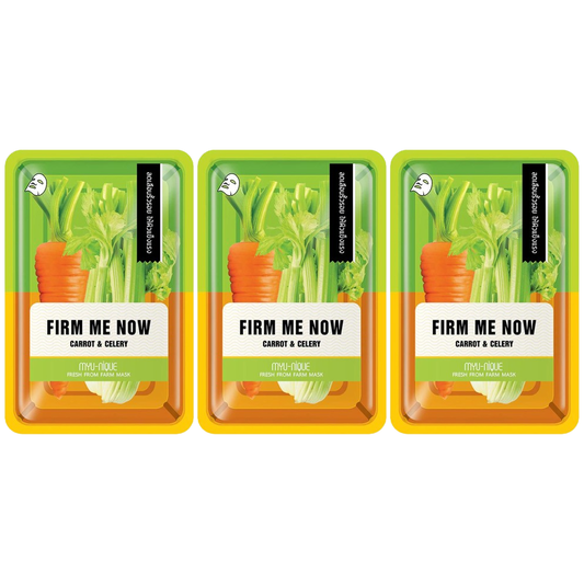 MYU-NIQUE - Fresh From Farm Carrot & Celery Mask 25g. (Pack of 3)
