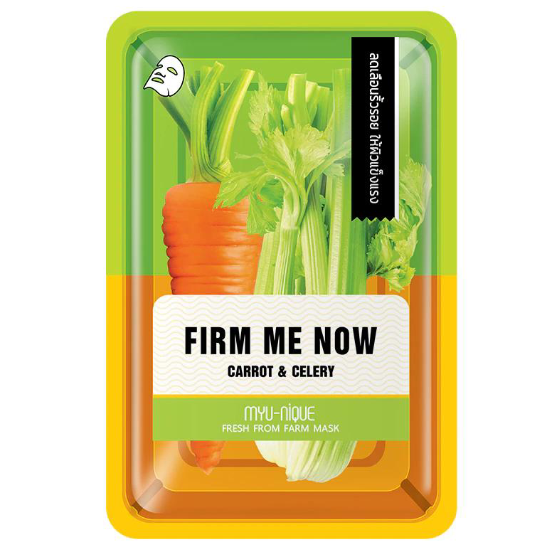 MYU-NIQUE - Fresh From Farm Carrot & Celery Mask 25g. (Pack of 3)