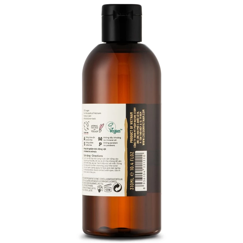 Cocoon Vietnam - Winter Melon Toner (Nước Bí Đao Cân Bằng Da) with Winter Melon Extract, Centella & Tea Tree 310ml.