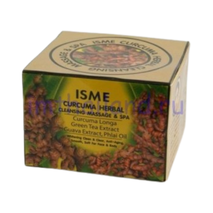 ISME - Curcuma Herbal Cleansing Massage & Spa with Green Tea Extract, Guava Extract and Phlai Oil 40g.