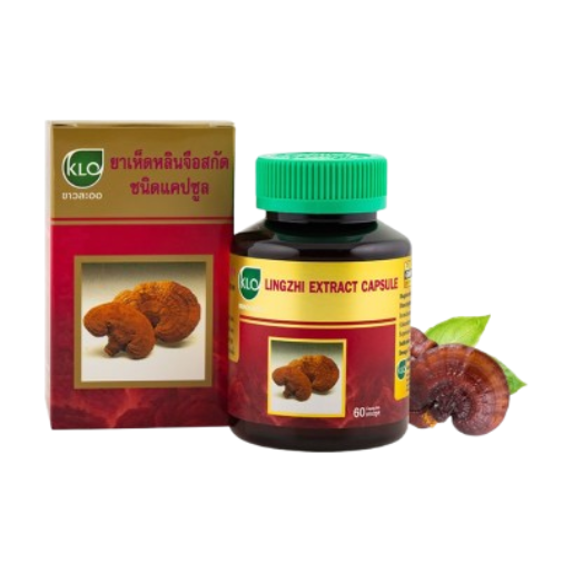 Khaolaor - Lingzhi Mushroom Extract, Raw Lingzhi (60 capsules)