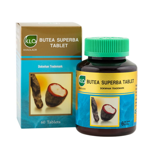 Khaolaor - Butea Superba Tablet - Butea Superba, Elephantopus Scaber Linn., Ficus Pubigera Wall. (60 tablets)