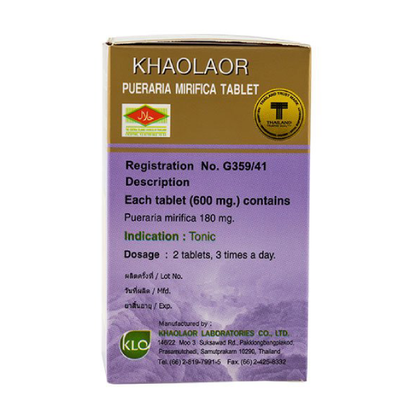 Khaolaor - Pueraria Mirifica Tablet, White Kwao Krua (60 tablets)