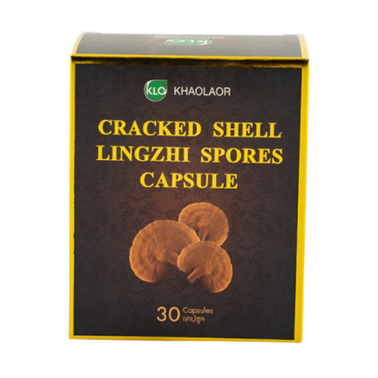 Khaolaor - Cracked Shell Lingzhi Spores (30 capsules)