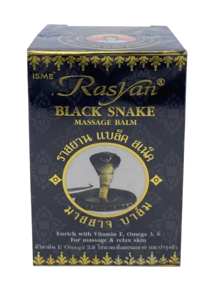 ISME - Black Snake Massage Balm with Vitamin E, Omega 3, 6 and 9, 50g.