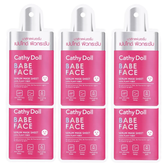 Cathy Doll - Babe Face Serum Mask Sheet 20g. (Pack of 6)