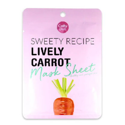 Cathy Doll - Sweety Recipe Mask Lively Carrot 25g. (Pack of 3)