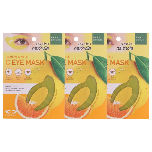 Baby Bright - Lemon & VitC C Eye Mask 7g. (Pack of 3 pairs)