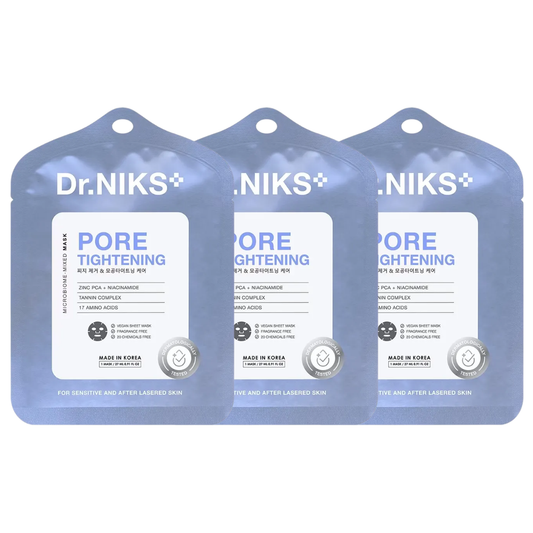 Dr.NIKS - Pore Tightening Microbiome-Mixed Mask 27ml. (Pack of 3)