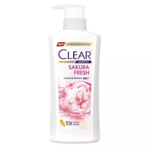 CLEAR - Anti-Dandruff Shampoo Sakura Fresh 370ml.