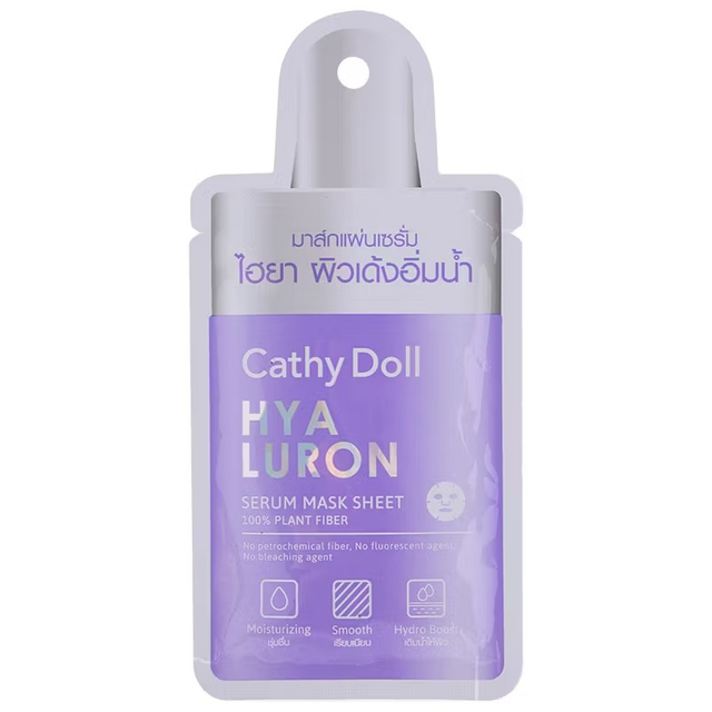 Cathy Doll - Serum Mask Sheets 20g. each - Spotlight, Whitamin C, Babe Face, Smooth Blur, Hyaluron (Pack of 5 Mix)