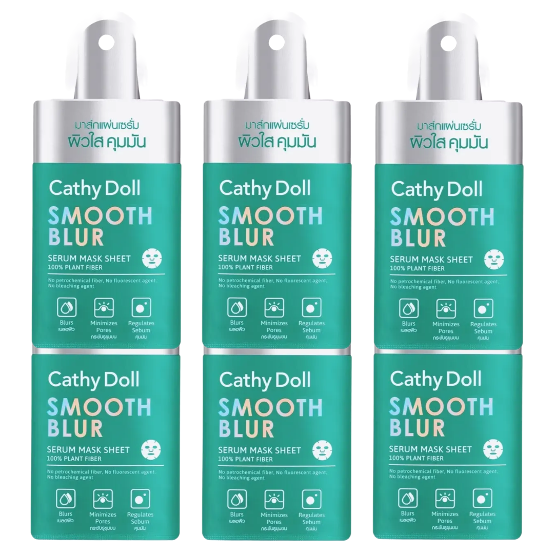 Cathy Doll - Smooth Blur Serum Mask Sheet 20g. (Pack of 6)