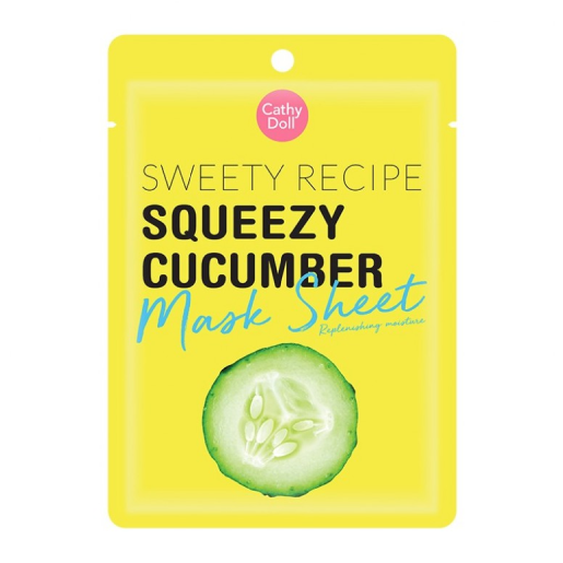 Cathy Doll - Sweety Recipe Mask Squeezy Cucumber 25g. (Pack of 3)