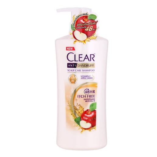 CLEAR - Anti-Dandruff Shampoo Apple Cider Itch Free 370ml.