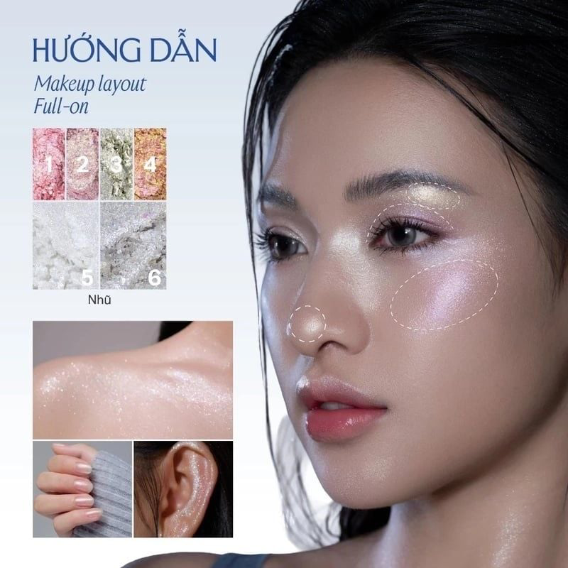 Lemonade - Aesthetic - Multi-Task Face Palette Bảng Phấn Mít Đa Năng Aesthetic Multi-task Palette - Full-on 10.8g.