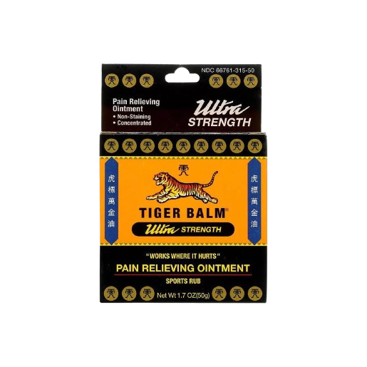 Tiger Balm - Ultra Strength Ointment - Sports Rub 50g. (Pack of 2)