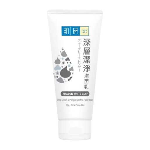 Hada Labo - Deep Clean & Pimple Control Face Wash - Amazon White Clay 100g.