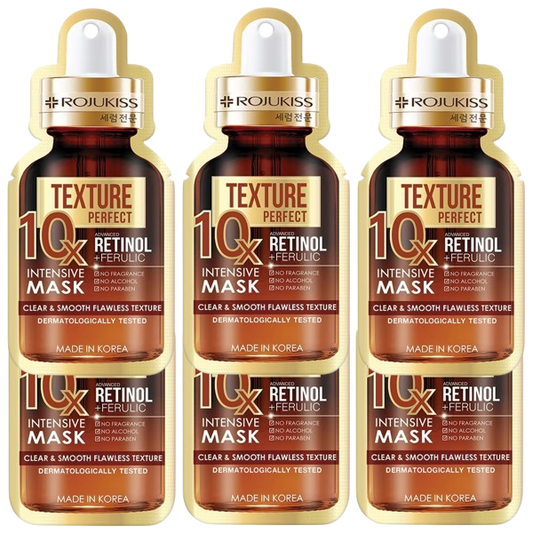 Rojukiss - Perfect Texture 10X Retinol Intensive Mask (Pack of 6)