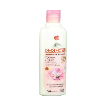 Kok Liang - Body Lotion Pearl UV Whitening and Anti-Aging 200ml.