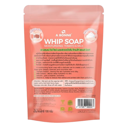 A Bonne' - Whip Soap Moisturizing Tomato Milk 100g.