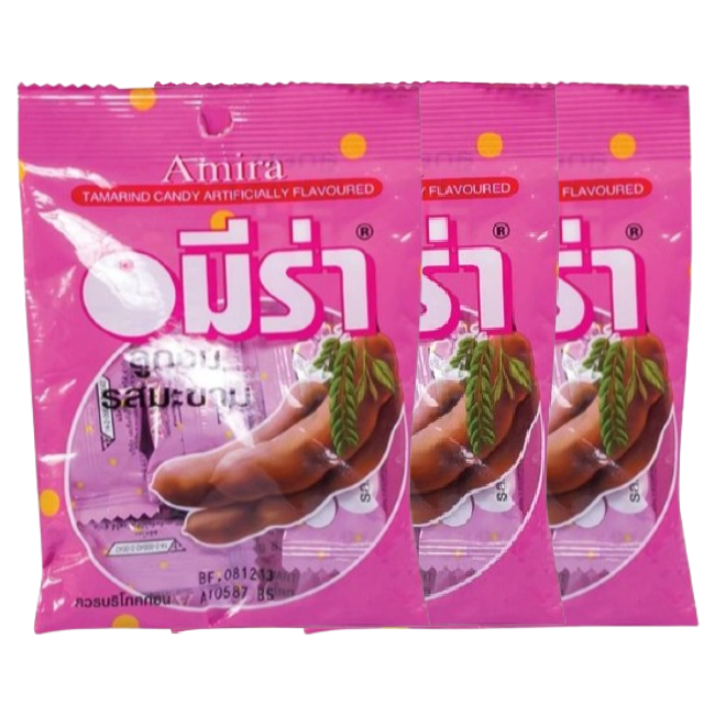 Amira Tamarind Candy 28.8 g. (Pack of 3)