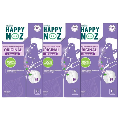 Happy Noz - Adult - Purple Fragrance Formula (Pack of 3 x 6 patches)