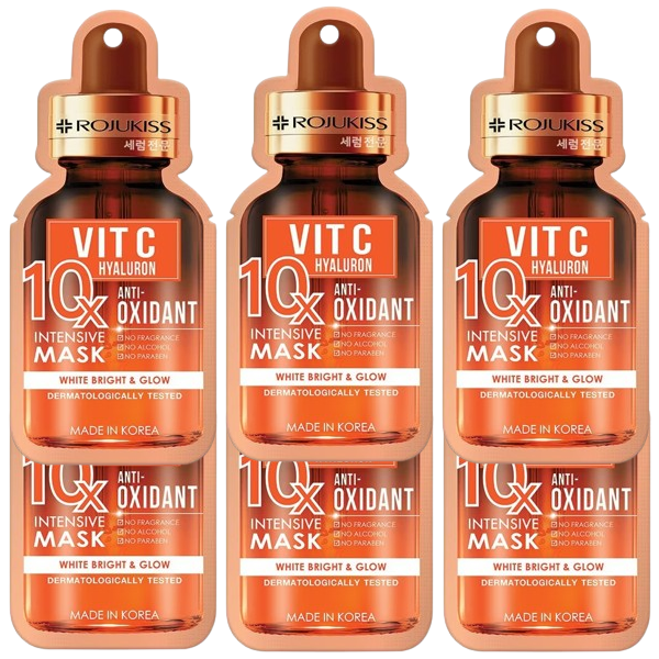 Rojukiss - Vit C Hyaluron Antioxidant 10X Intensive Mask (Pack of 6)