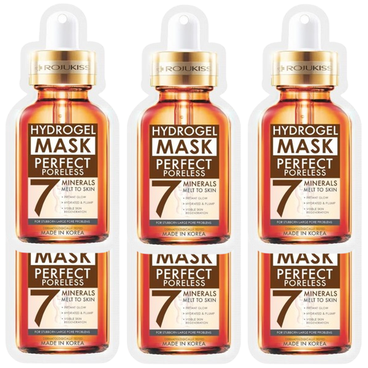 Rojukiss - Perfect Poreless Hydrogel 7 Minerals Mask (Pack of 6)