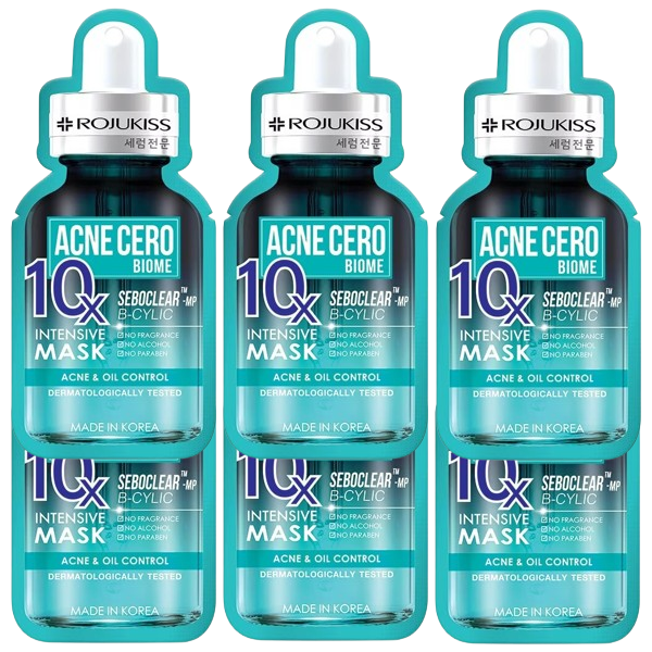 Rojukiss - Acne Cero Biome 10X Acne & Oil Control Intensive Mask (Pack of 6)