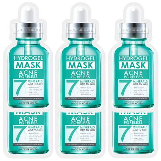 Rojukiss - Acne Poreless Hydrogel 7 Minerals Mask (Pack of 6)