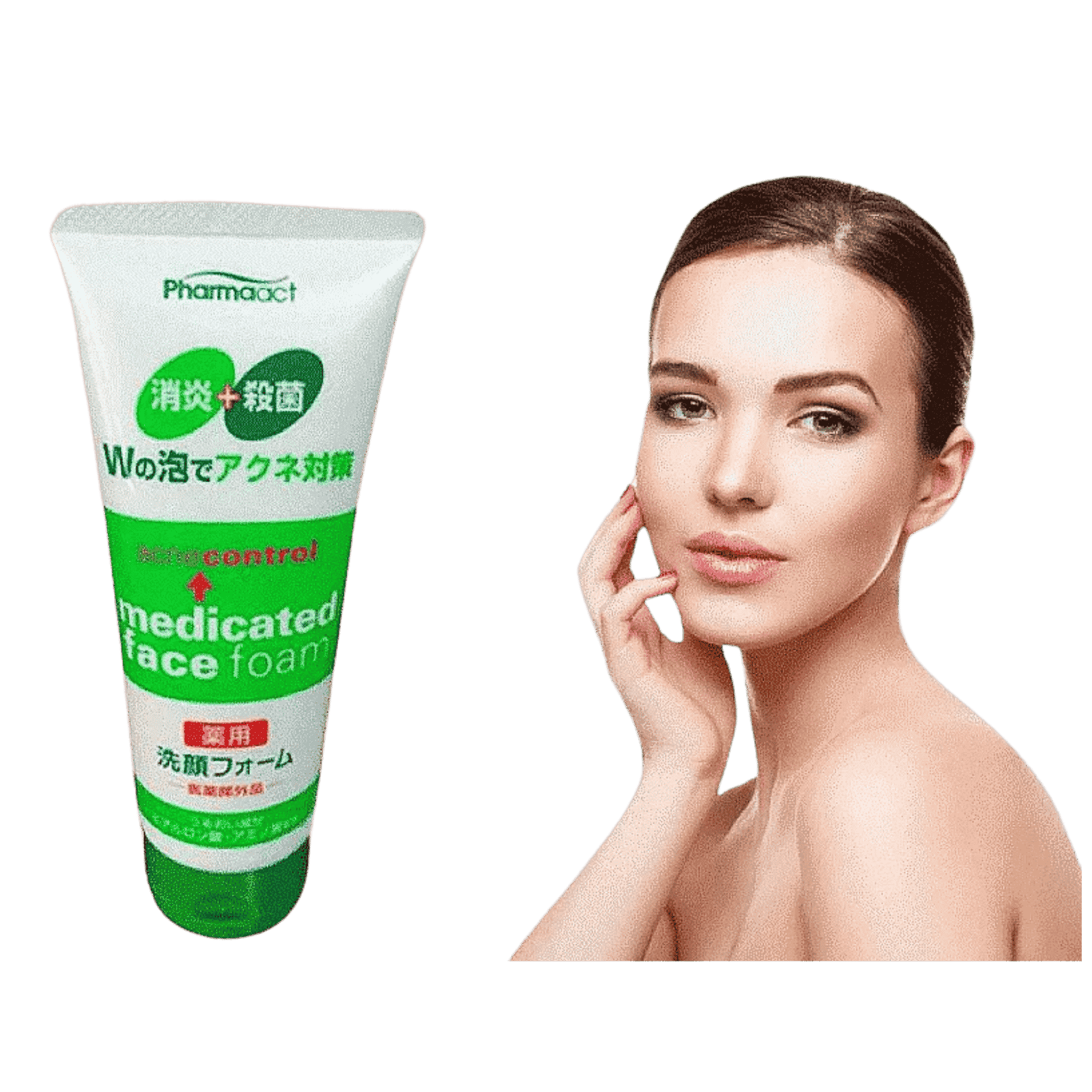 Kumano Yushi - Pharmaact Acne Control Medicated Face Foam Cleanser 130g.