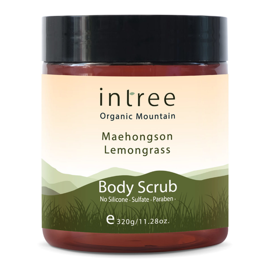 Phutawan - Intree Organic Mountain, Maehongson Lemongrass Body Scrub 320g.