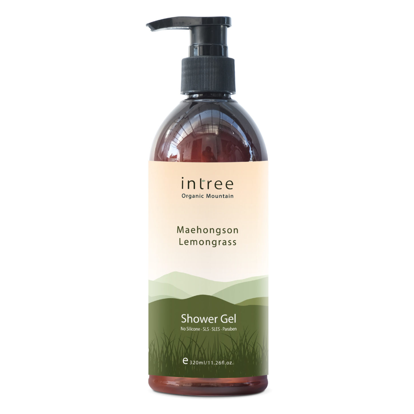 Phutawan - Intree Organic Mountain, Maehongson Lemongrass Shower Gel 320ml.