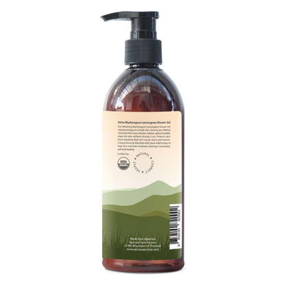 Phutawan - Intree Organic Mountain, Maehongson Lemongrass Shower Gel 320ml.