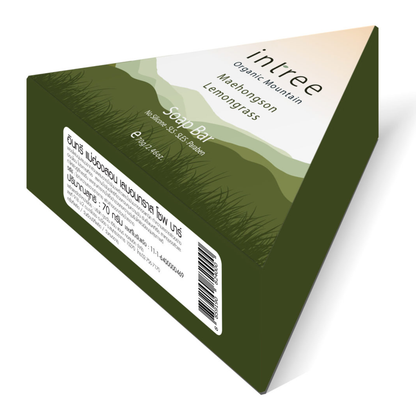 Phutawan - Intree Organic Mountain, Maehongson Lemongrass Soap Bar 70g.