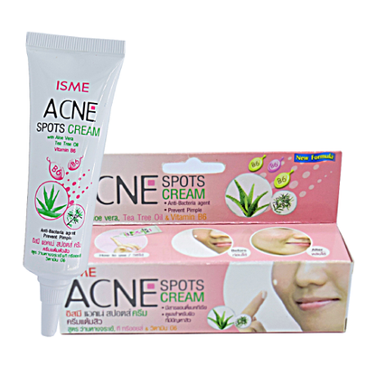 ISME - Acne Spots Cream with Aloevera, Tea Treeoil & VitaminB6 10g.