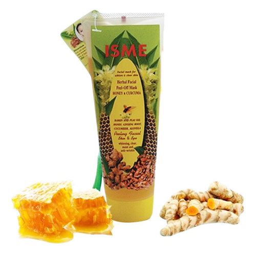 ISME - Herbal Facial Peel-Off Mask, Honey & Curcuma Formula 100g.