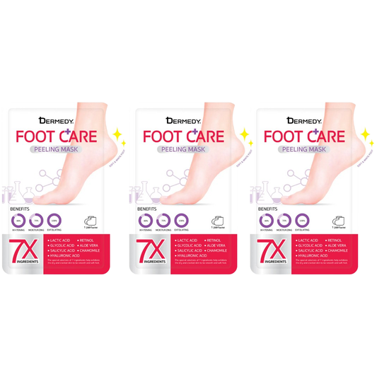 Dermedy - Foot Care Peeling Mask 1 Pair (Pack of 3)
